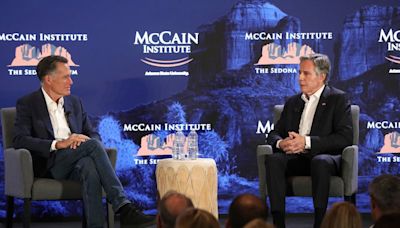 Sen. Mitt Romney, Secretary of State Antony Blinken explore progress in Middle East, Ukraine, China