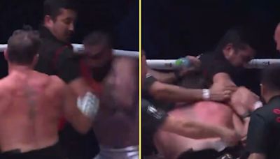 Brawl breaks out after Darren Till's boxing debut following controversial finish