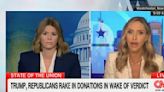 ...Lara Trump Refuses to Say How Much Donor Cash Is Going to Her Father-in-Law’s Legal Bills: ‘Wait and See’