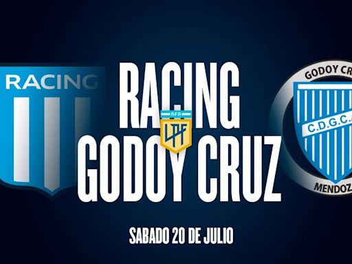 Racing vs Godoy Cruz, por la Liga Profesional: a qué hora es, cómo ver y posibles formaciones