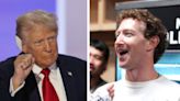 Mark Zuckerberg calls Donald Trump a 'badass' after the former president threatened him with prison