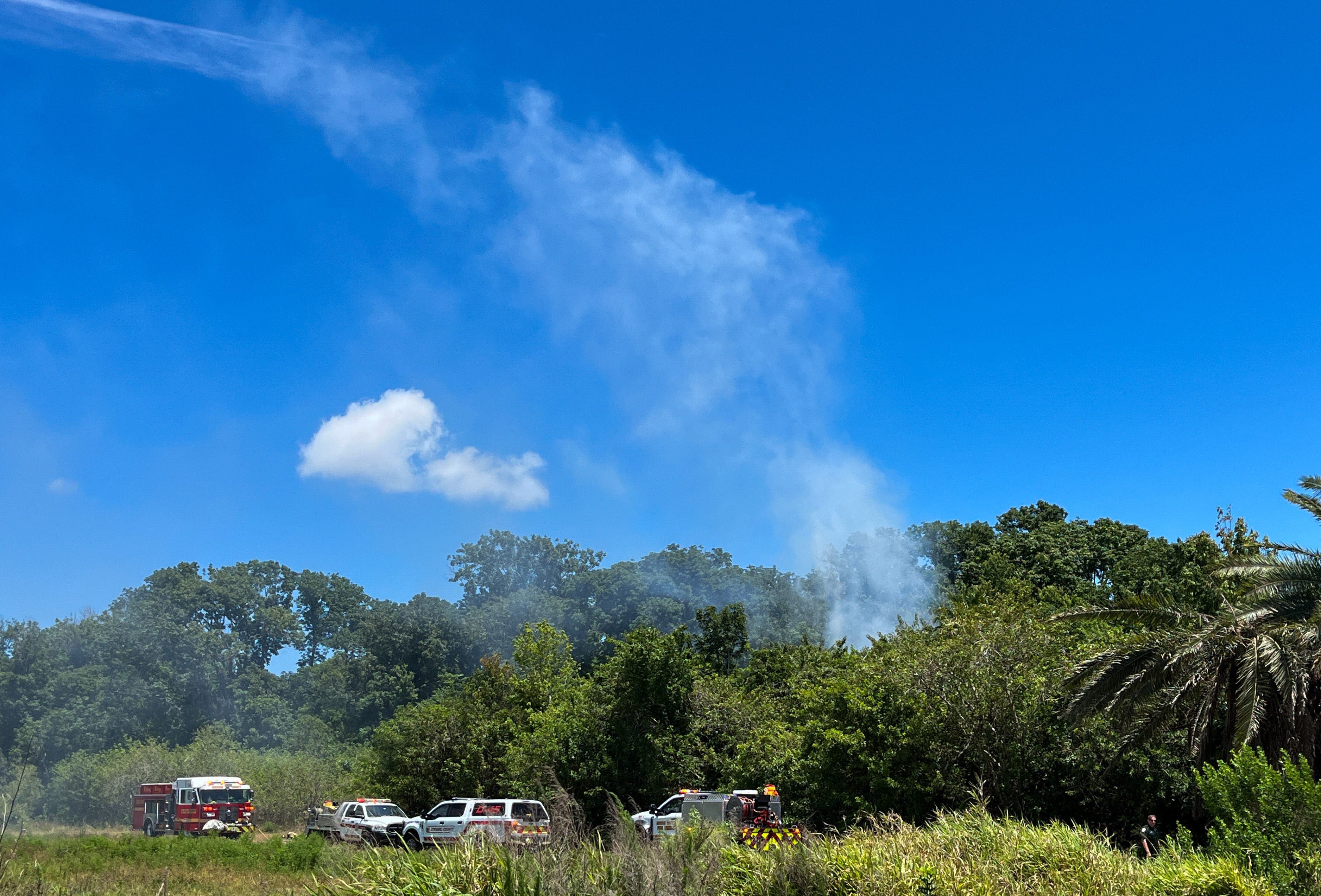 Brevard fire crews respond to reports of explosion, fire in homeless camp