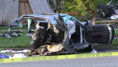 Teen killed, 3 injured as Glenview crash leaves car split in half, fire officials say