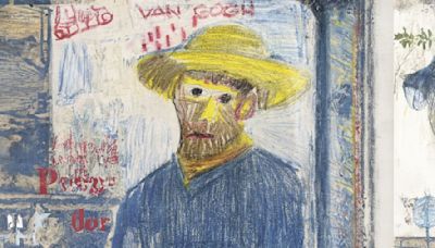 Van Gogh llega en bicicleta al Museo Diario La Capital en el marco de la Microferia