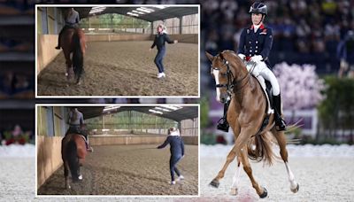 Video of Charlotte Dujardin whipping horse emerges after Team GB Olympian banned