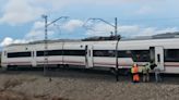 Tres heridos al descarrilar un tren entre Caudete y Almansa como consecuencia de los efectos de las intensas lluvias