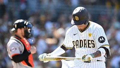 Ouch! Old Red Sox nemesis picks a fight with his bat - and loses