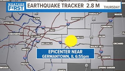 2.8 magnitude earthquake felt across the Metro East area