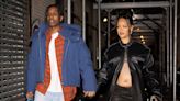 Rihanna Bares Baby Bump in Full Leather Outfit for Date Night With A$AP Rocky in NYC