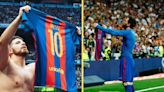 Influencer boxer recreates Lionel Messi celebration after win at the Bernabeu