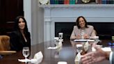 Kim Kardashian tells Kamala Harris she’s ‘here to help’ as they discuss criminal justice reform at White House