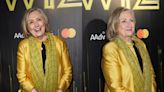 Hillary Clinton Sartorially Channels the Yellow Brick Road in Gold Coat for ‘The Wiz’ Revival Premiere on Broadway