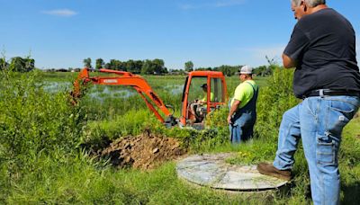 Relief wells easing pressure on levee system