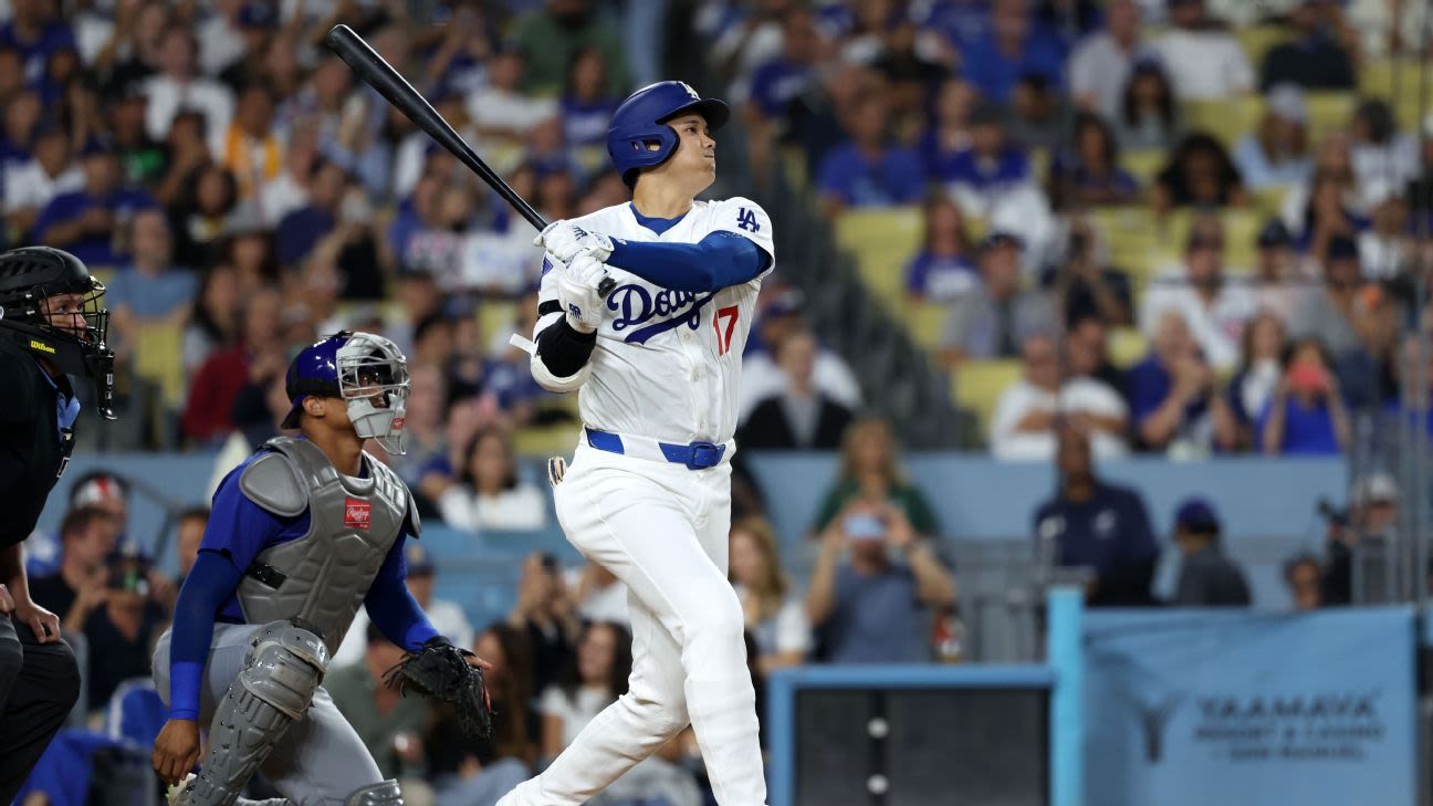 Ohtani's 47th part of four-HR first for Dodgers