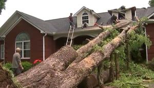 Storms rip through Ellijay in Gilmer County, causing significant damage to homes