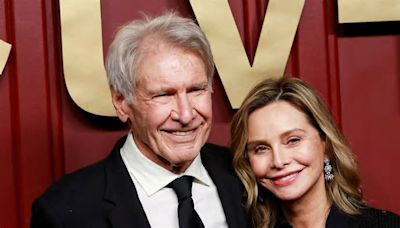 Harrison Ford and Calista Flockhart get all glammed up for rare high-profile appearance together