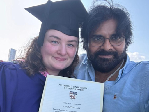 Pawan Kalyan's Wife, Anna Lezhneva, Earns Master's Degree from National University of Singapore | - Times of India