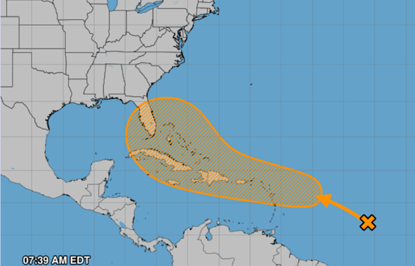 Tropical depression may form from 'area of disturbed weather' in central Atlantic, NHC says
