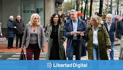 Ayuso viaja a Bilbao y lanza al PP vasco a por el voto del PNV: "Se ha travestido de la izquierda más absoluta"