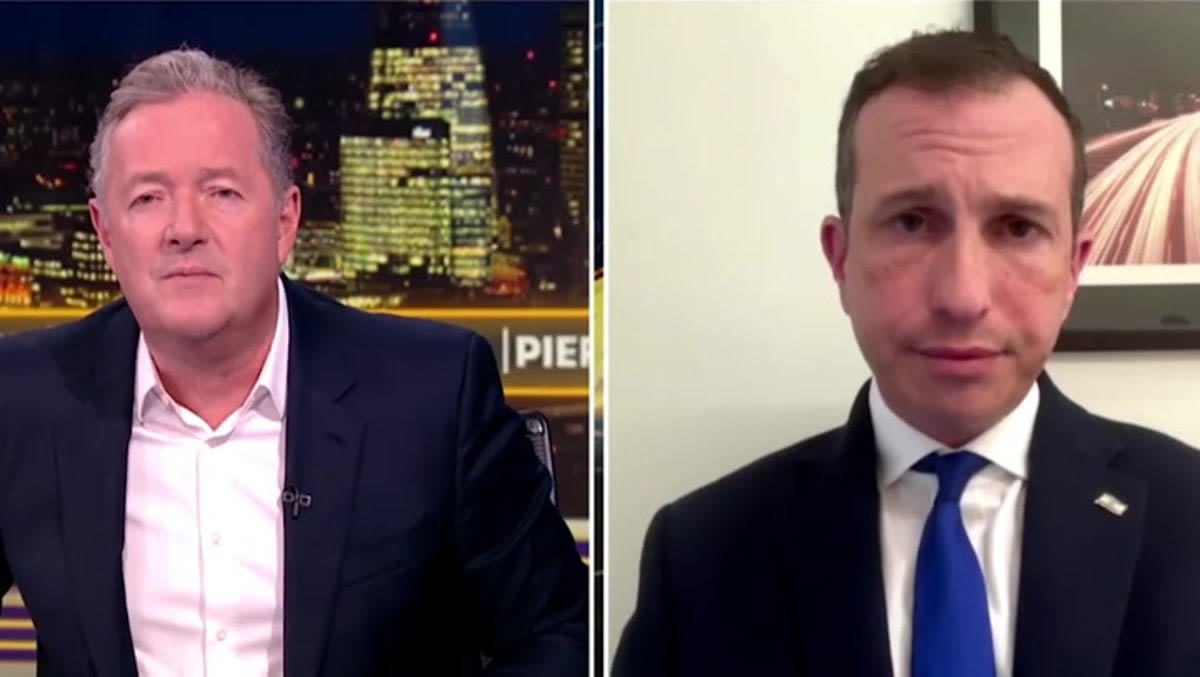 Israeli spokesman freezes when Piers Morgan grills him on civilian deaths in Gaza