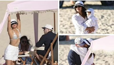 Priyanka Chopra soaks up the sun in a bikini; kisses Nick Jonas on vacation with Malti Marie at Gold Coast. See pics