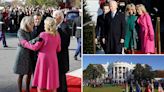 Bidens greet French President Emmanuel Macron, wife Brigitte at White House