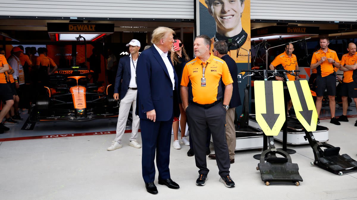 Former President Donald Trump at F1 race in Miami