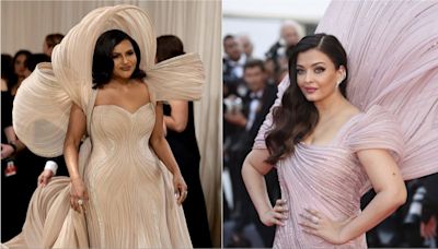 Mindy Kaling's Met Gala 2024 outfit reminds Internet of Aishwarya Rai's Cannes look