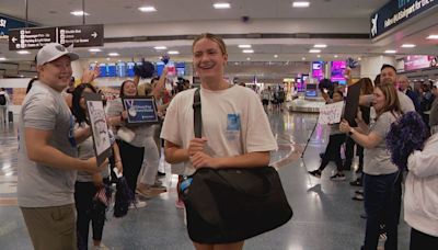 Olympic medalist Katie Grimes gets big welcome home in return to Las Vegas