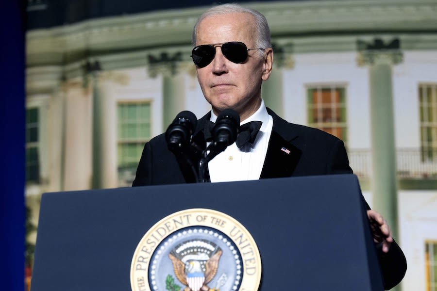 Biden swings at Trump during White House Correspondents’ Dinner remarks as pro-Palestinian protesters rally outside - East Idaho News