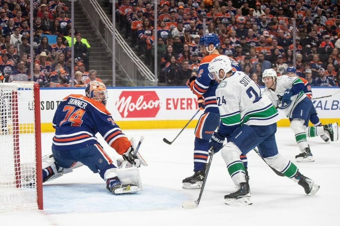 Skinner, Oilers look to adjust heading into pivotal Game 4 agains Canucks