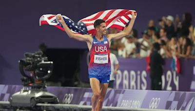 American Grant Fisher surprises in Olympic men's 10,000 meters, taking bronze