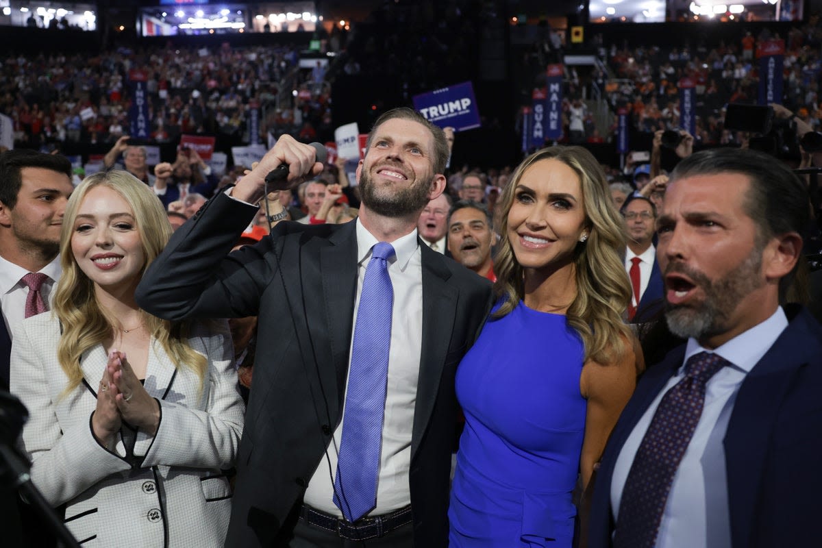 Trump kids gather to see their father formally named as Republican nominee - days after their dad was shot