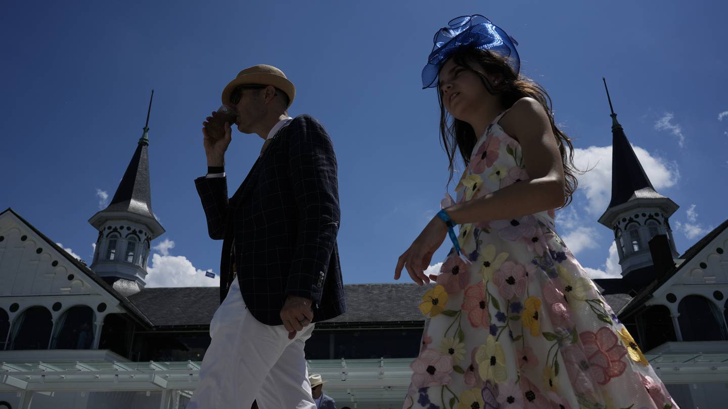 Kentucky Derby fans pack the track for the 150th Run for the Roses