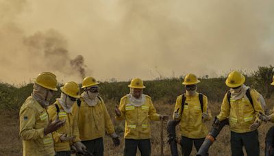 Fogo destrói ponte em estrada no pantanal e dificulta resposta a incêndio