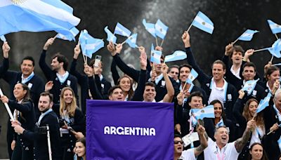 Así fue el ingreso de la delegación de Argentina en la ceremonia de apertura de los Juegos Olímpicos de París 2024