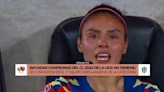 Karen Luna y su enojada reacción a la cámara que la tomó llorando tras fallar su penal en el Rayadas vs América