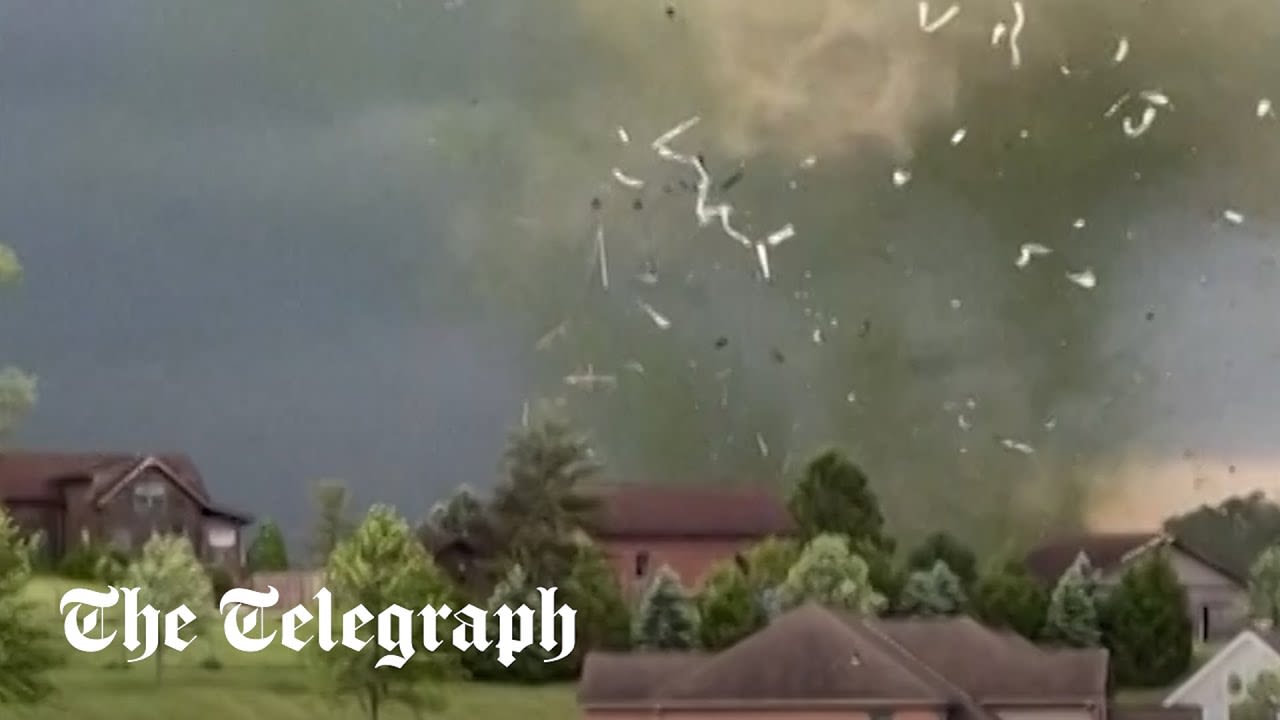 Watch: Tornado tears through neighbourhood in Pennsylvania