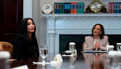 Kim Kardashian joins Kamala Harris, pardon recipients to discuss criminal justice reform