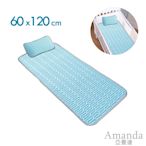 亞曼達Amanda 嬰兒床專用 60x120cm 冰絲涼感乳膠墊(可水洗) 涼墊