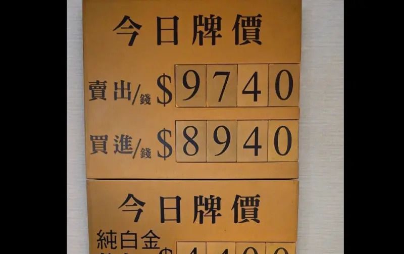 銀樓金價衝9740元新高 捧金變現獲利逾5倍