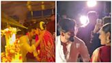 Inside Sonakshi Sinha-Zaheer Iqbal's wedding reception with huge cake, kisses for Kajol and more. Watch