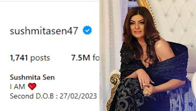 Sushmita Sen changes her Instagram bio, adds her second birth date after heart attack in 2023