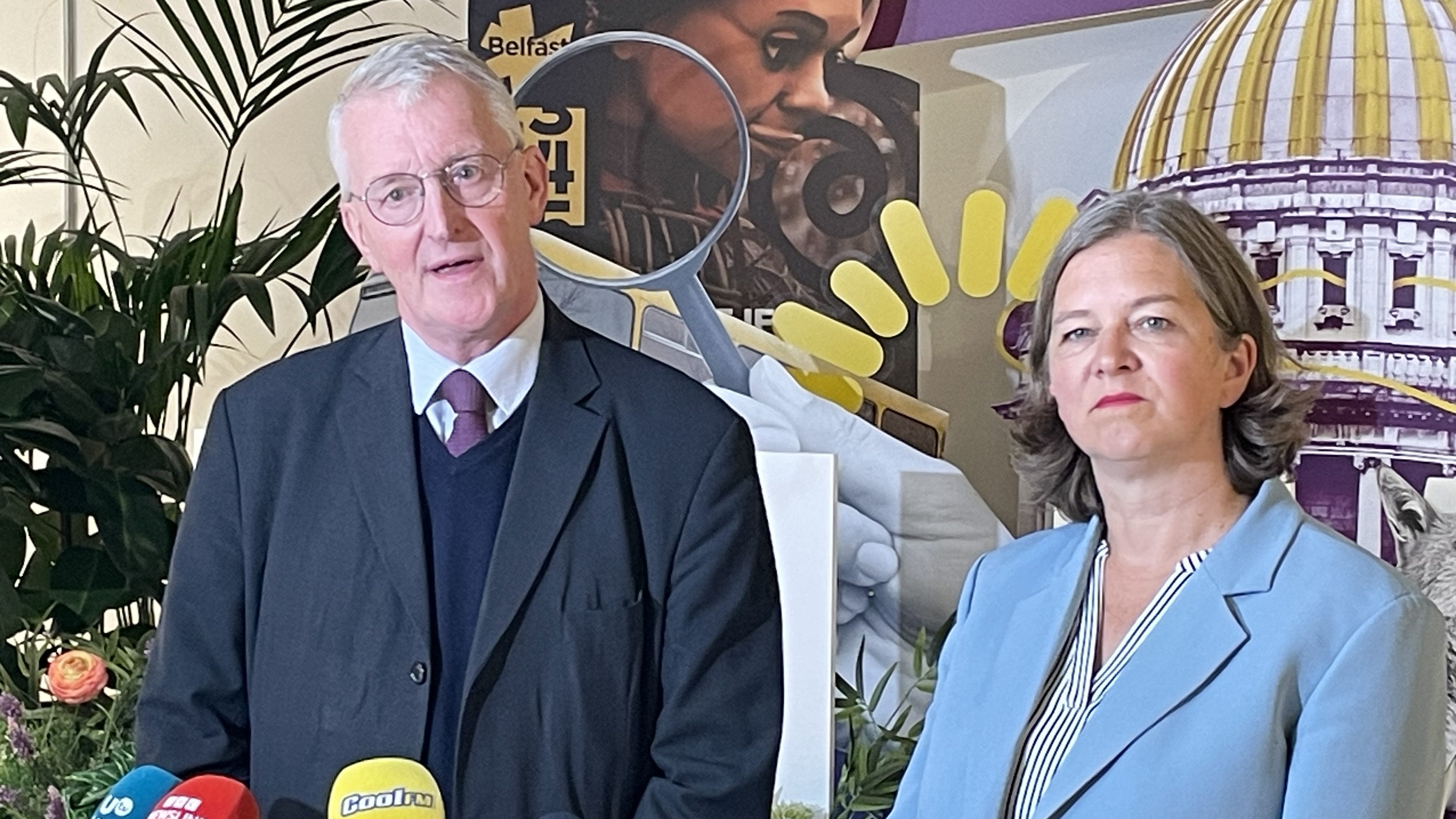 Hilary Benn says he is shocked and angered by ‘racist violence’ in Belfast