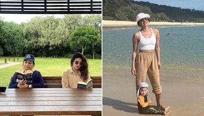 Priyanka Chopra's "Pause" Involved A Beach Day Of Bonding With Malti Marie And Madhu Chopra