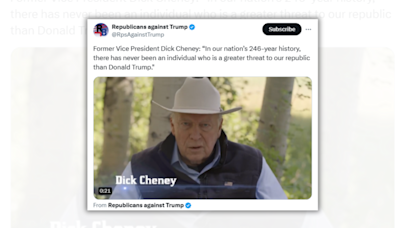 Fact Check: Video of Dick Cheney Calling Trump the Greatest Threat to US Since Its Founding Is Real