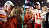 Patrick Mahomes Kisses Wife Brittany While Celebrating Super Bowl LVII Win With Daughter Sterling