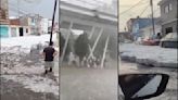 Así quedaron las calles de Puebla tras intensa granizada