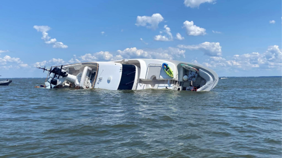 Five rescued from sinking yacht in Anne Arundel County, no injuries reported