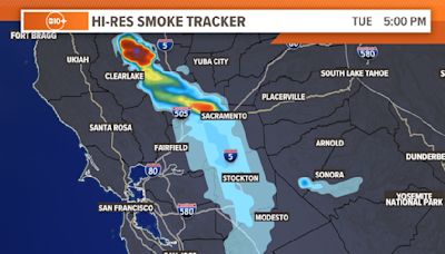 Northern California smoke forecast for Tuesday, June 18